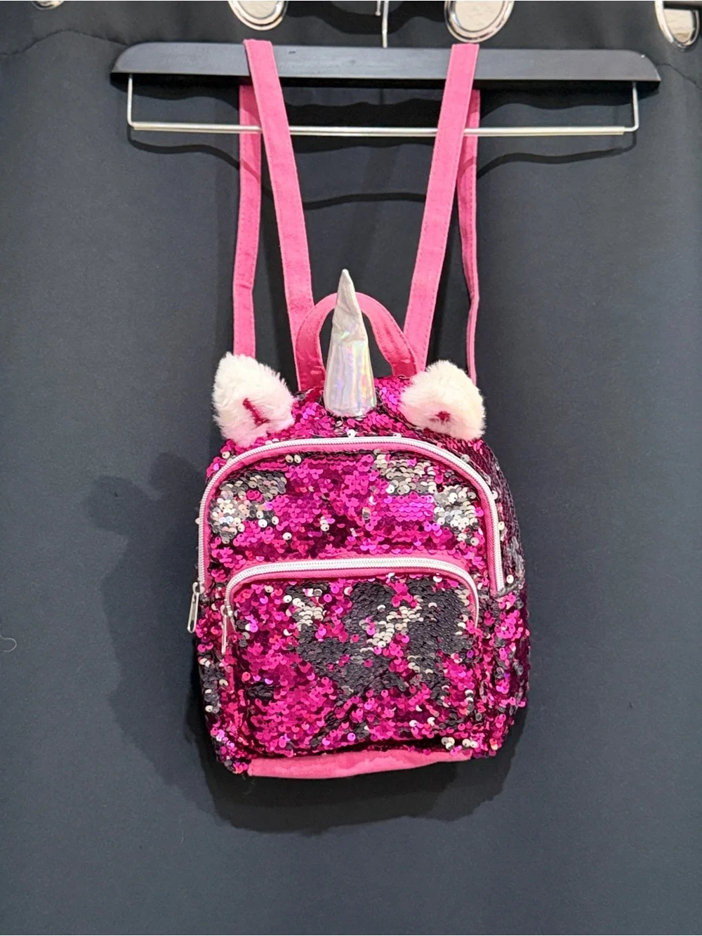 Kids Sequin Unicorn Mini Backpack - Pink